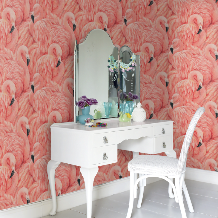 Textured Plain by Albany - Pastel Pink - Wallpaper : Wallpaper Direct