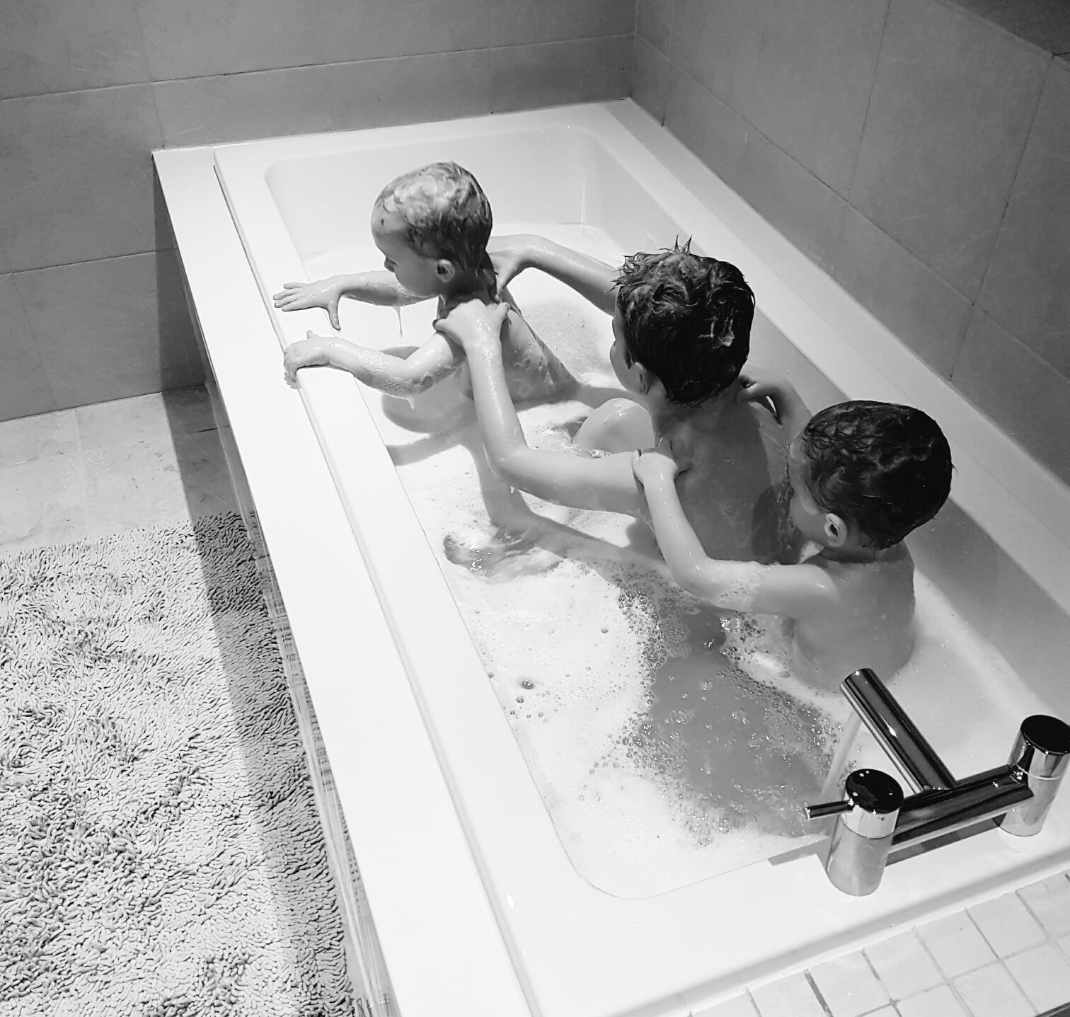 bathtime fantasy with children