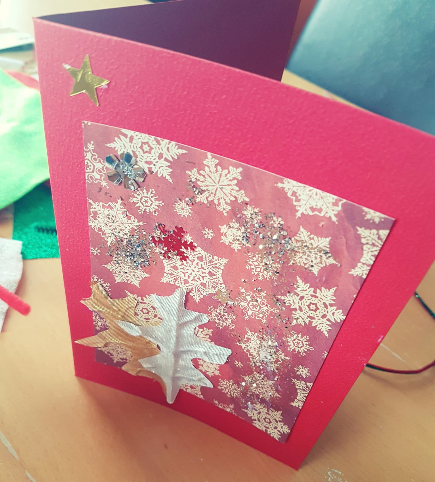 making Christmas cards