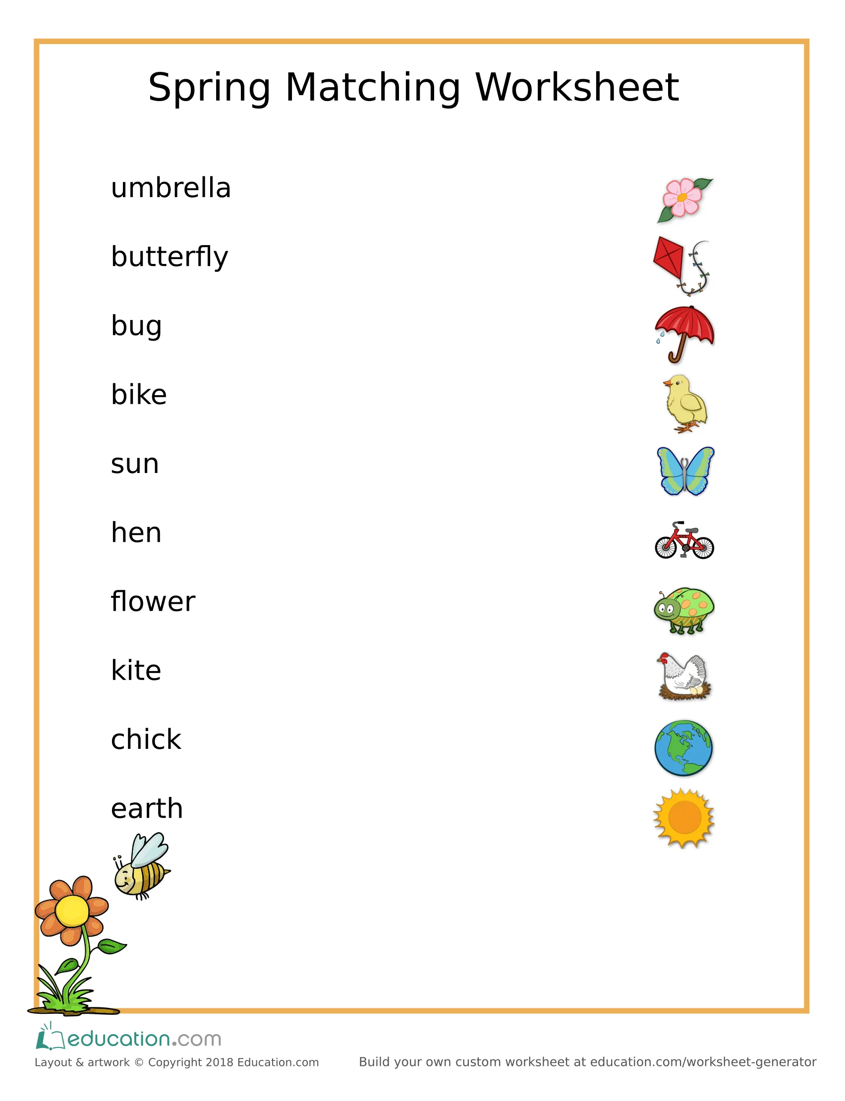 free spring printable