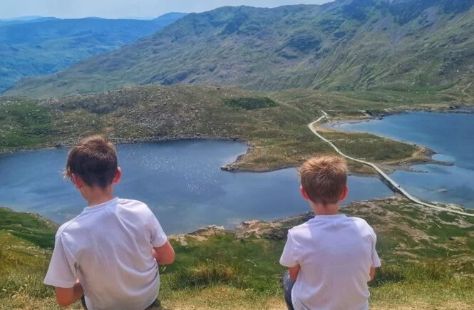 Snowdon with kids
