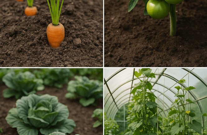 growing vegetables